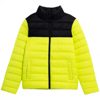 Dječačka pernata jakna 4F Juicy Green 4FJSS23TDJAM077 45S, 152cm
