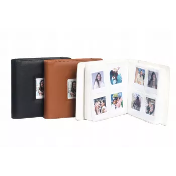 LOVEINSTANT fotoalbum za Polaroid Go, 36 listova, 288 fotografija, smeđa PU koža