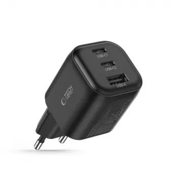 TECH-PROTECT NCA100W-GaN 3-Port GaN zidni punjač 100W PD 3.2 / QC3.0 crni
