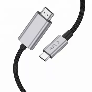 TECH-PROTECT ULTRABOOST kabel USB-C na HDMI 2.1 8K 60Hz 200cm željezno-sivi