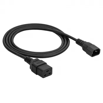 Akyga AK-UP-02 serverski produžni kabel IEC C14 na IEC C19, 3 x 1 mm², 1,8 m, crni