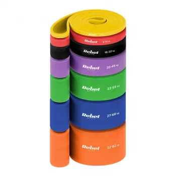 REBEL ACTIVE Power Band PT-S7 TPE set elastičnih traka, 7 traka, 4-82 kg, torba za nošenje