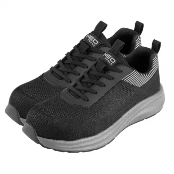 NEO TOOLS S1 SR Safety Shoes with Steel Toe Cap and EVA Popcorn Midsole, Size 46