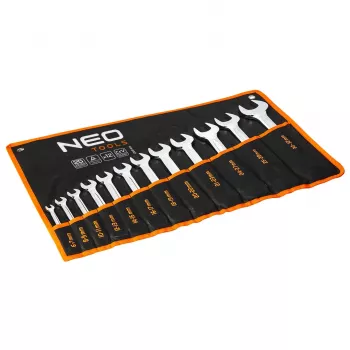 NEO TOOLS Double-Ended Open-End Wrench Set 6-32 mm, 12 Pieces