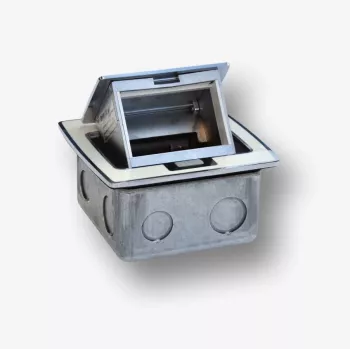 BACHMANN Mini Countertop Box 3M - stolna kutija za montažu standardnih utičnica 22,5x45 mm (45x45 mm) preklopna, bijela