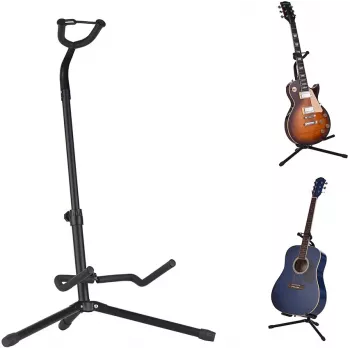 MOZOS GSONE Guitar Stand A-Frame Universal Foldable with Protective Padding Black