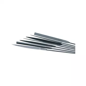 NO NAME S.89266 set preciznih igličastih turpija RPJ-8, 8 komada, 160 mm, rez 2, ugljični čelik