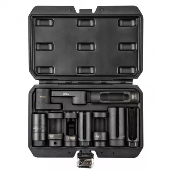 NEO TOOLS set nasadnih ključeva za lambda sondu i injektore, 10 komada, pogon 3/8