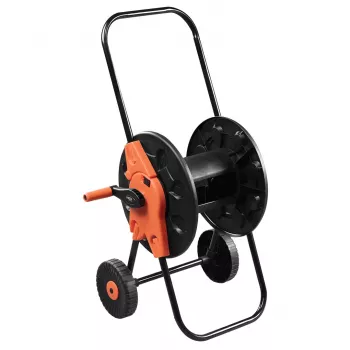 NEO TOOLS kolica za vrtno crijevo s bubnjem, plastika, kapacitet 60 m 1/2 inch, sivo-narančasta