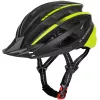 WOZINSKY MTB biciklistička kaciga s odvojivim vizirom i USB stražnjim svjetlom, 57-62 cm, crno-žuta