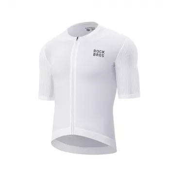 ROCKBROS 15200025 biciklistički dres kratkih rukava, L, bijeli
