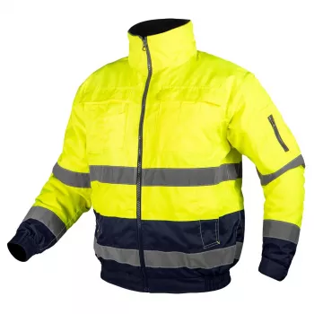 NEO TOOLS 81-714-M 3-u-1 reflektirajuća izolirana radna jakna, žuto/navy, veličina M