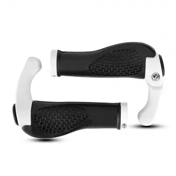 ROCKBROS BT1007W Bicycle Grips with Bar Ends - White