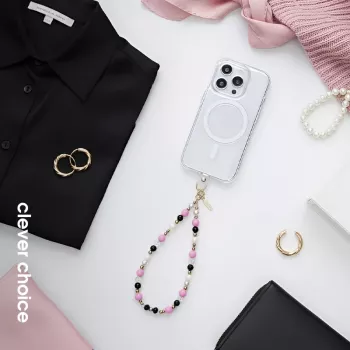 Crong privjesak za mobitel – remen s elegantnim perlama (univerzalni lanyard)