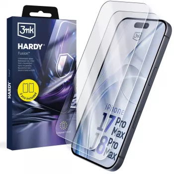 3mk Hardy Fusion Case for Apple iPhone 17 Pro Max / 18 Pro Max - Transparent Hybrid with MIL-STD-810G Drop Protection, MagSafe & Wireless Charging Compatible