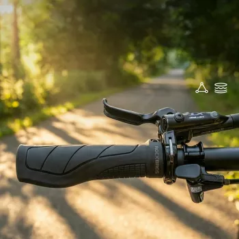 ROCKBROS G326PL Ergonomic Lock-On Bike Grips - Black