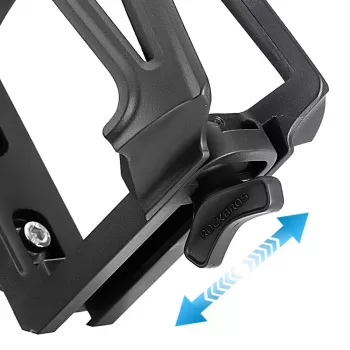 ROCKBROS držač boce za motocikl, podesiv 360° rotirajući, aluminijska legura, crno-crveni
