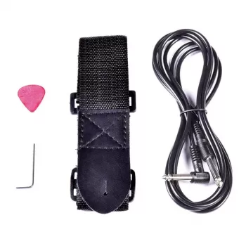 NN EG SET RED električna gitara set s 10W pojačalom, HSS magnetima, gigbagom, ugađačem, remenom, kabelom, trzalicama – crveni