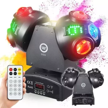 LIGHT4ME SID3 4-u-1 moving head multi-efekt svjetlo s RGBW LED, RGB laserom, UV i strobe