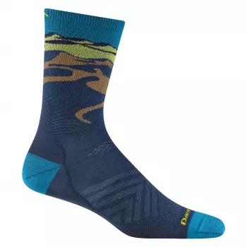 Darn Tough Ridge Runner Micro Crew Ultra-Lightweight Running Socks - Midnight (Men's Large)