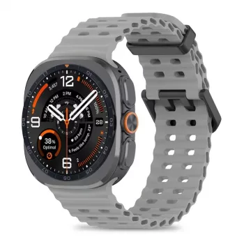 Tech-Protect Iconband Pro silikonski remen za Samsung Galaxy Watch Ultra 1/2 47mm sivi