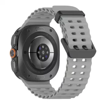 Tech-Protect Iconband Pro silikonski remen za Samsung Galaxy Watch Ultra 1/2 47mm sivi