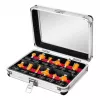 NEO TOOLS 12-dijelni set glodala od volframovog karbida, drška 8 mm, drvena kutija