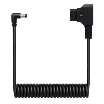 Newell D-Tap na DC 5,5x2,5mm spiralni kabel, 90cm, crni