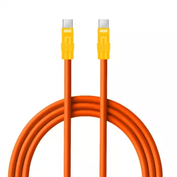 Newell USB-C na USB-C kabel 100W, 2m, silikon, narančasto-žuti