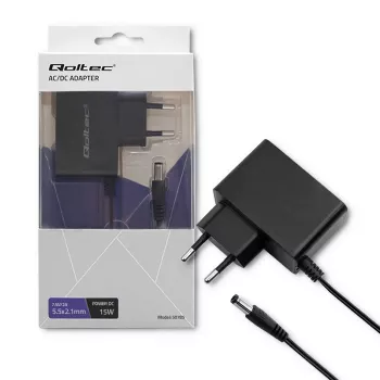 Qoltec 15W AC/DC napajanje 7,5V 2A s 5,5x2,1mm okruglim utikačem