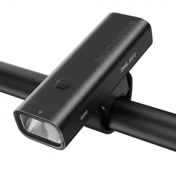 Rockbros 24710012001 prednje svjetlo za bicikl 800 lm s USB-C – USB-A kabel, crno
