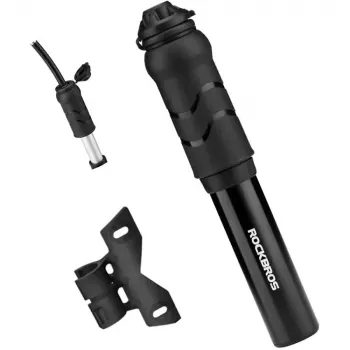 ROCKBROS 810PCS-HP mini ručna biciklistička pumpa s fleksibilnim crijevom za Presta i Schrader ventile - crna