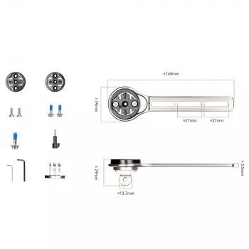 ROCKBROS FK-307T titanijska legura nosač za biciklistički računalo, titan