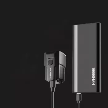 Rockbros RHL1600 prednje svjetlo za bicikl 1600 lumena s vanjskim USB-C napajanjem – crno