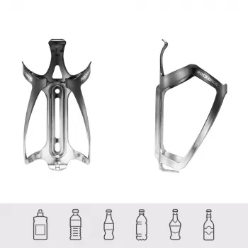 ROCKBROS RKL02 nosač bidona od aluminijske legure - crno-srebrni