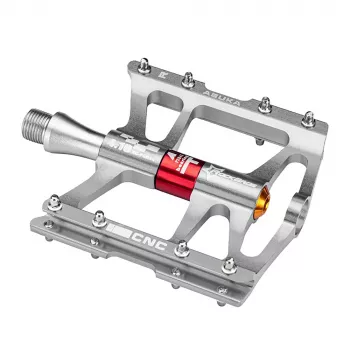 ROCKBROS JT410 4.10 ravne platforme pedale za bicikl s 4 ležaja - srebrne