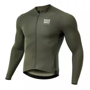 ROCKBROS muški ROAD TO SKY biciklistički dres dugih rukava zeleni veličina S