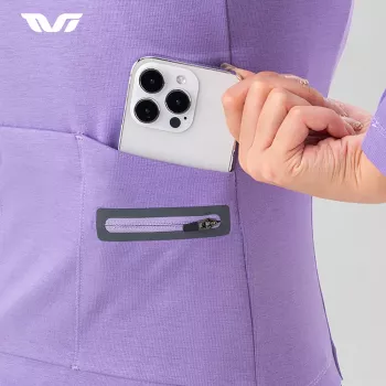 ROCKBROS ženski termo biciklistički dres dugih rukava YPW065, ljubičasti, veličina S