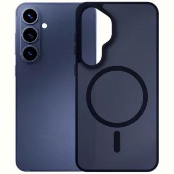 3MK Smoke MagCase za Samsung Galaxy S26 - crna (prozirna) MagSafe kompatibilna zaštitna maska