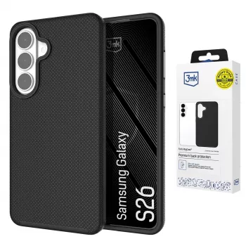 3MK Fortis MagCase za Samsung Galaxy S26 - prozirna MagSafe maska za stražnju stranu s Absorber150™ zaštitom od pada