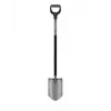 Fiskars ergonomska vrtna lopata šiljasta D-ručka borov čelik 1200mm