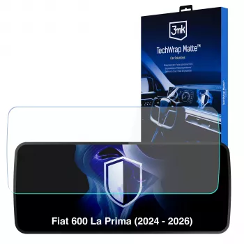 3MK PROTECTION Fiat 600 La Prima (2024-2026) TechWrap mat zaštitna folija za središnji zaslon