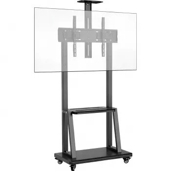 MOZOS 1700 Mobile TV Stand for 32-70 inch TVs and Monitors, VESA up to 600x400, Height Adjustable, Black
