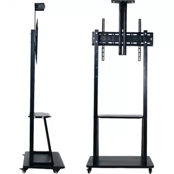 MOZOS 1700 Mobile TV Stand for 32-70 inch TVs and Monitors, VESA up to 600x400, Height Adjustable, Black