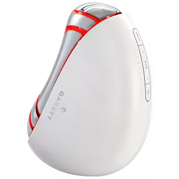 Garett Beauty Glow Stone White Electronic Facial Massager with Heat & Vibration