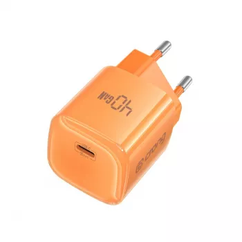 Crong NEO GaN punjač 40W USB-C PD 3.2 s AVS (narančasti)