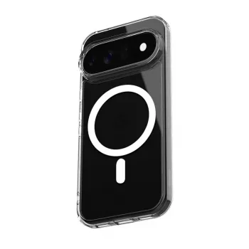 Crong Hybrid Clear Magnetic maska za Google Pixel 11 - kompatibilna s MagSafe, prozirna