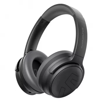 Soundpeats Space Pro Wireless Over-Ear Headphones with Hybrid ANC, LDAC, 61h Battery - Black
