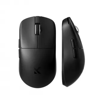 Mchose HW-L7-15KH tri-mode ultralagani magnezijski gaming miš, PixArt PAW3395 26K DPI, 4000Hz, 49g, crni