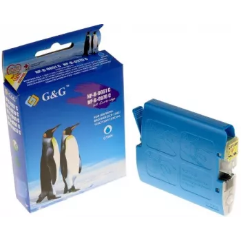 G&G Kompatibilna tintna patrona za Brother LC-970C/LC-1000 cijan (400 stranica, 11ml, Smart Chip)